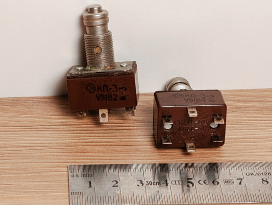 (2Pcs LOT) Toggle SWITCH KP-3 Made in USSR NOS backelite NEW