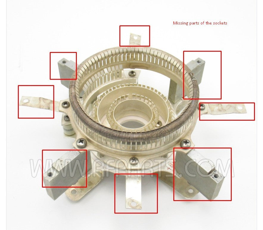 1 socket Y297-A Eimac Air System Socket for 4CX5000A (Pull) with missing parts!