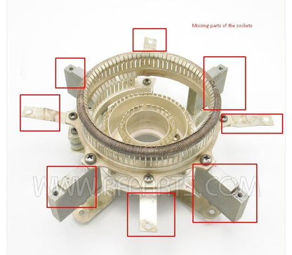 1 socket Y297-A Eimac Air System Socket for 4CX5000A (Pull) with missing parts!