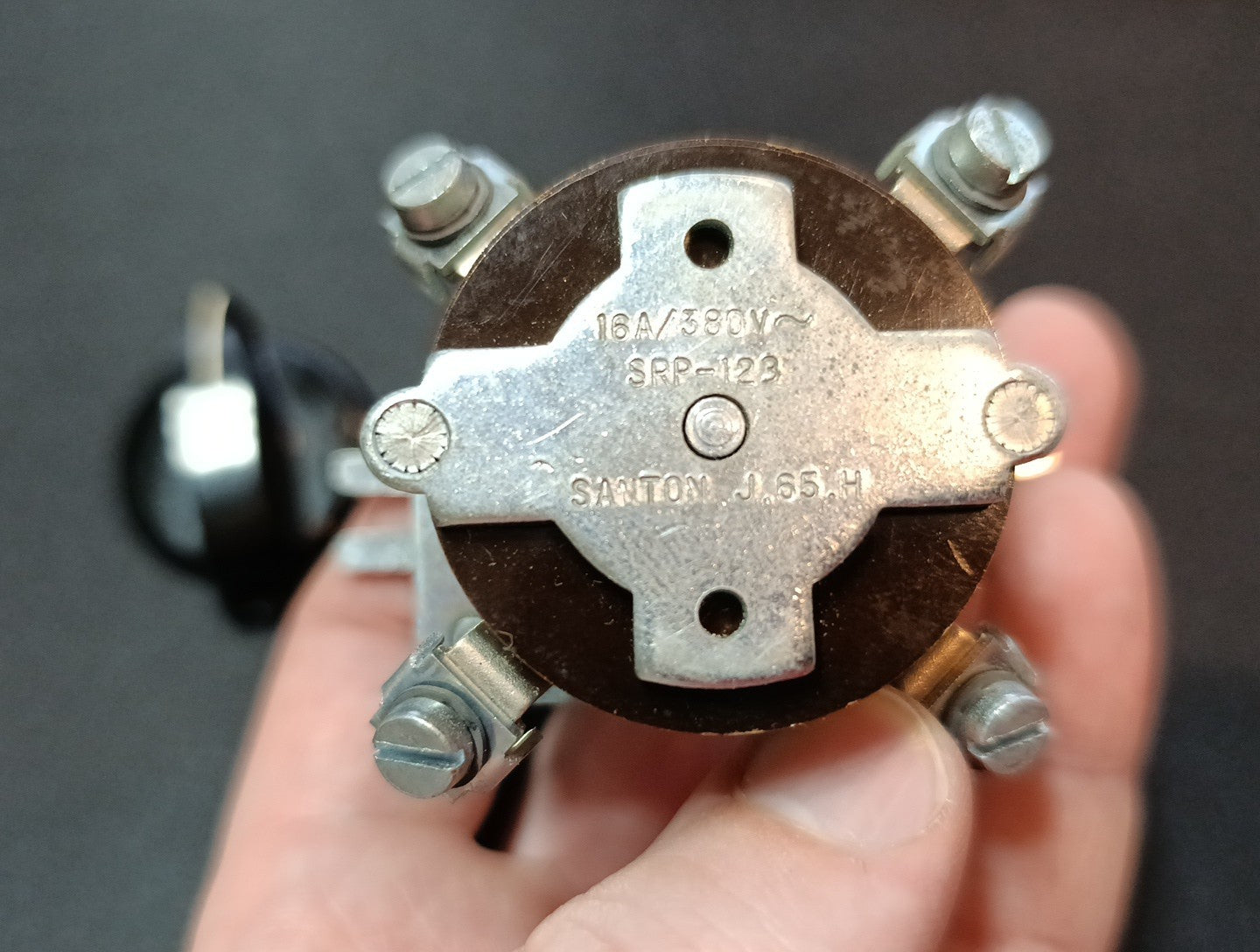 (1Pcs.) SANTON J65H 6.65.H Rotary Selector Switch 16A/380V SRP-123 NOS NEW