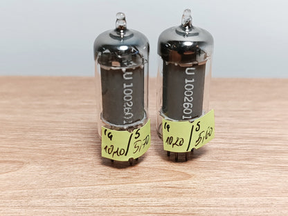 100% Matched Pair 6AU6WA Telefunken EF94 6AU6 diamond tube NIB NOS SAME DATE