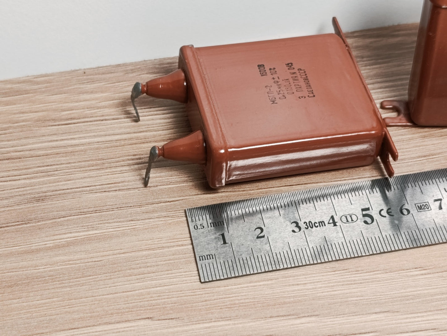 2Pcs. AUDIO CAPACITOR MBGP-2 1600V 0.25uF 10% NOS МБГП-2 USSR