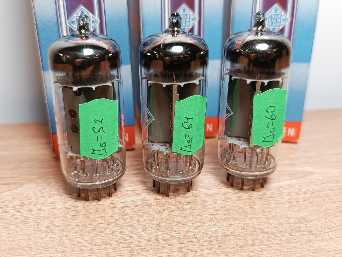 3Pcs LOT. PL508 Telefunken TFK NOS & NIB Vintage Tube Original Box Same Date