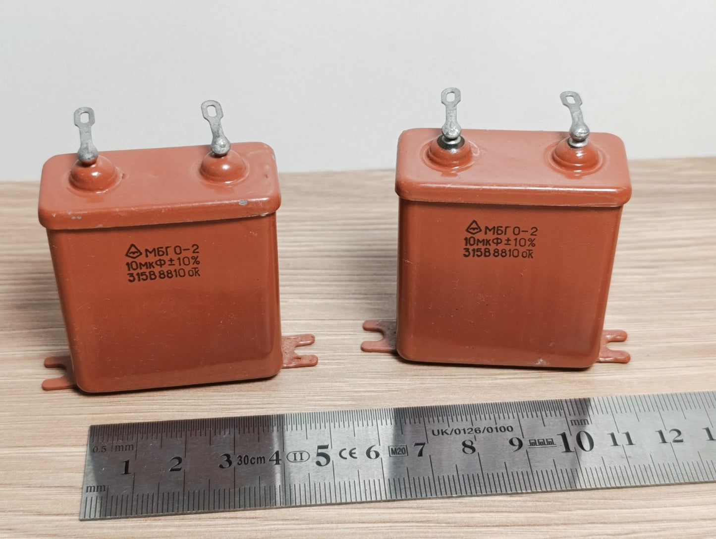 2Pcs. 10uF 315 V RUSSIAN PAPER IN OIL PIO AUDIO CAPACITORS MBGO-2 МБГO-2 NEW