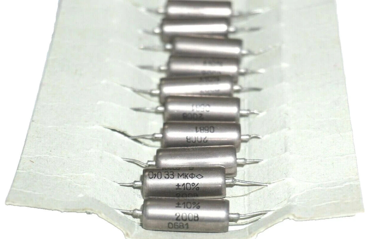 K40Y-9 0.033uF 10% 200V PAPER IN OIL CAPACITORS NEW/ NOS QTY-10