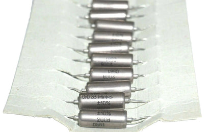 K40Y-9 0.033uF 10% 200V PAPER IN OIL CAPACITORS NEW/ NOS QTY-10