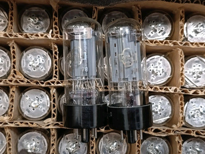 2x 6P3S = 6L6, 6L6GT, 6L6GC, 5881 Tetrode Tube Reflector MATCHED PAIR 1978s NEW