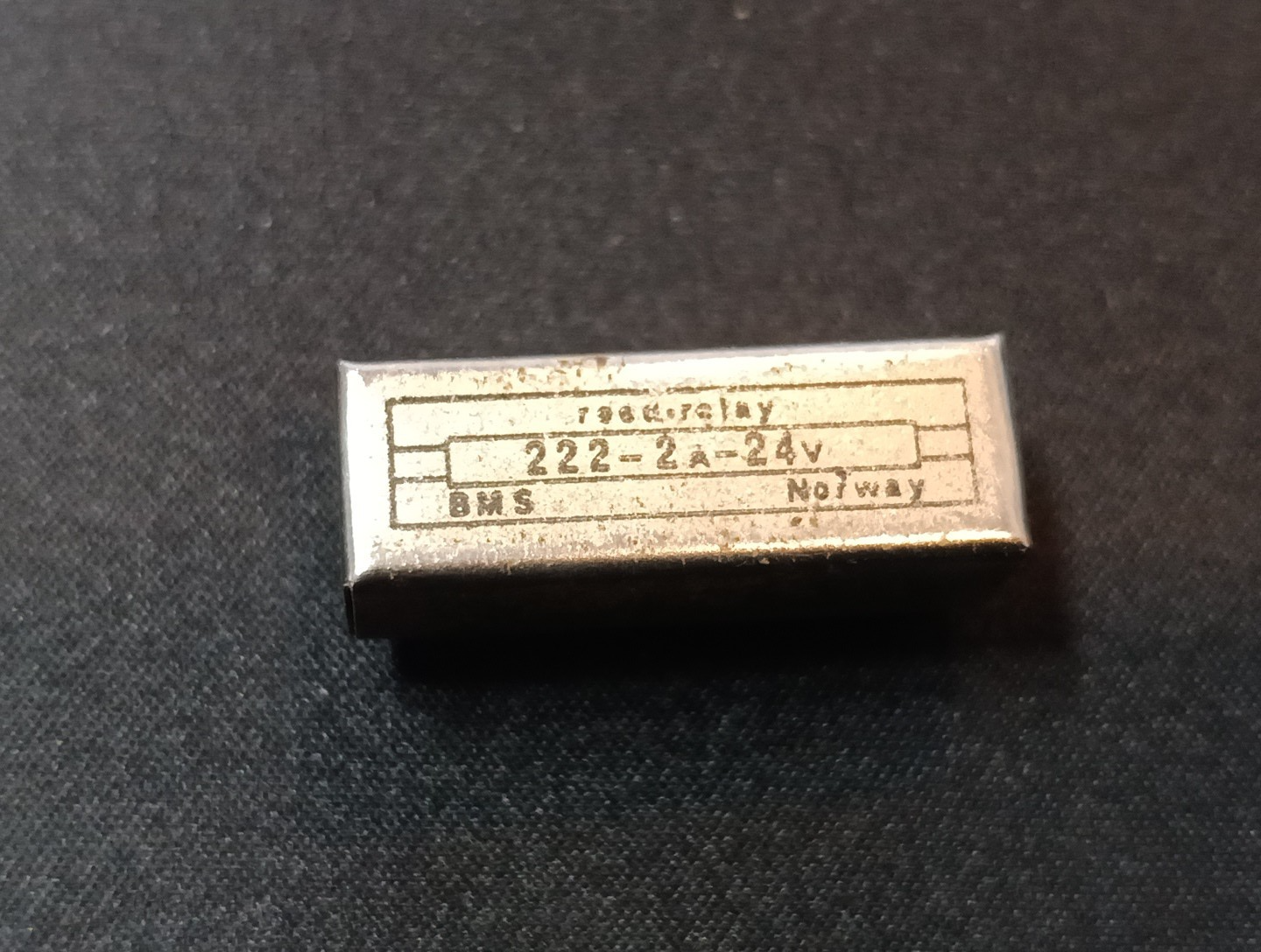 (1Pcs.) REED Relay BMS 222-2A-24v Norway NOS Vintage