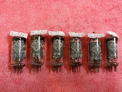 Tested 1Pcs. 6AU6 Telefunken EF94 diamond tube West Germany NOS NEW