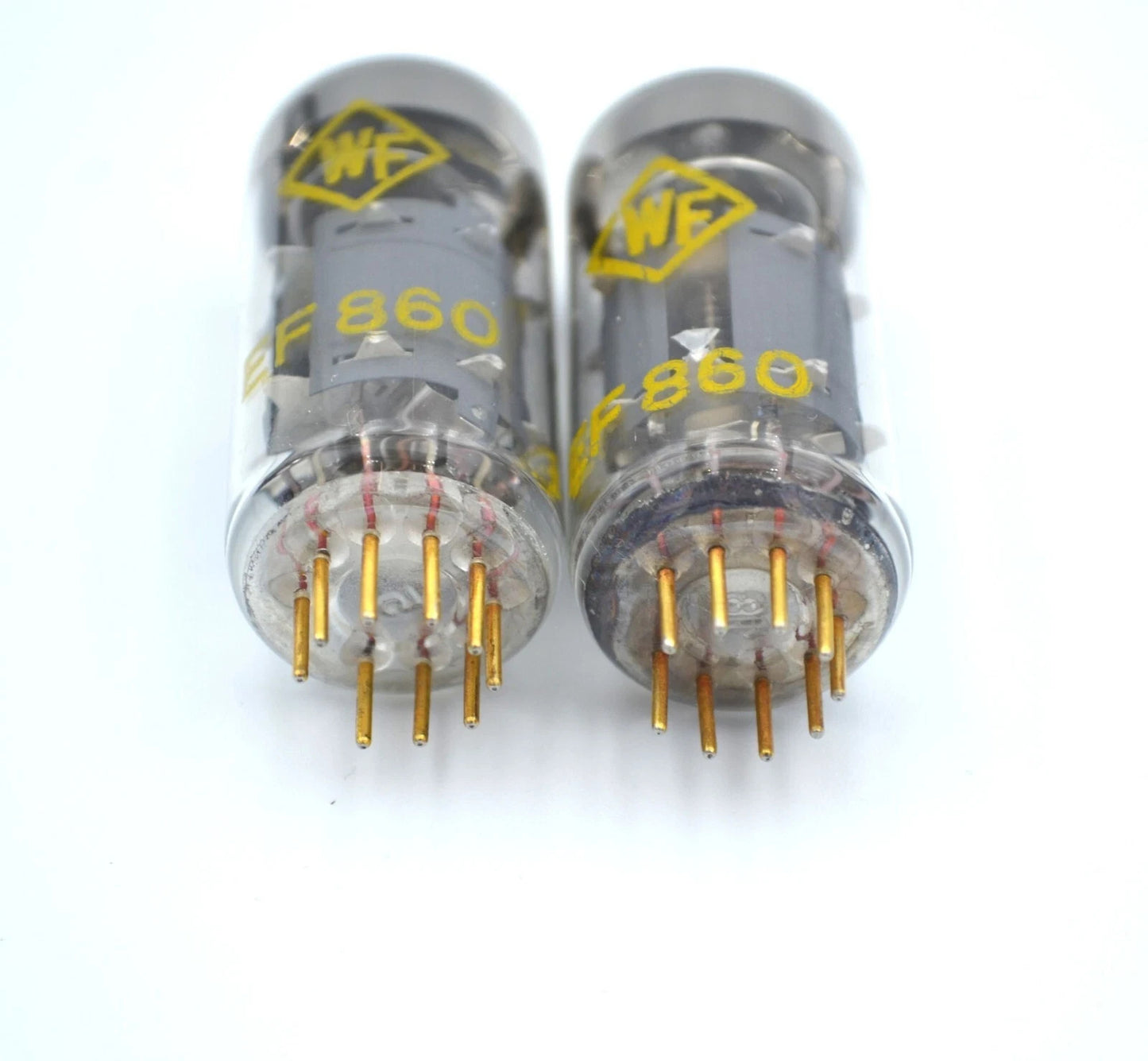 2PCS. LOT EF860 WF RFT  VACUUM TUBES NOS NEW GOLD PINS = EF800 EF80