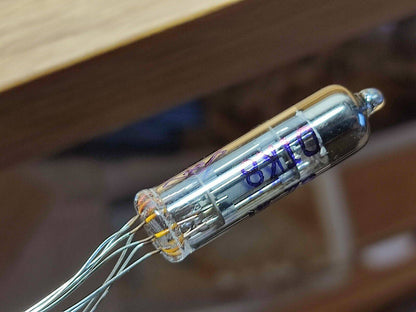 4pcs 6N16B-V (6021 ECC70,CV3986) MINIATURE DOUBLE TRIODE MILITARY GOLD GRID 70's