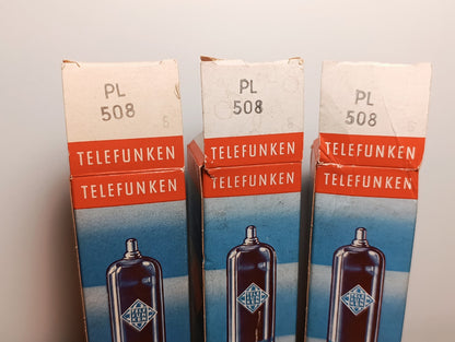 3Pcs LOT. PL508 Telefunken TFK NOS & NIB Vintage Tube Original Box Same Date