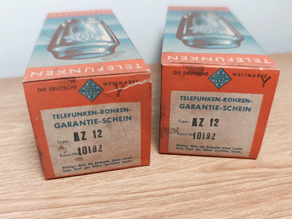 ONLY 1 Tube of Telefunken AZ12 Tube Röhre Original SEALED  NEW NOS NIB (1pc.)