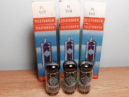 3Pcs LOT. PL508 Telefunken TFK NOS & NIB Vintage Tube Original Box Same Date