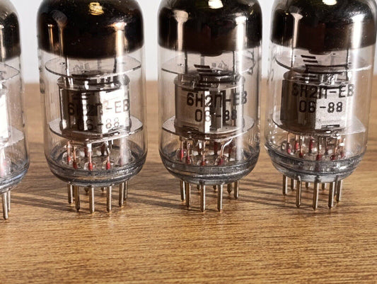 4 pcs 1988's 6N2P-EV Tubes DIFFERENT PINS ECC83/12AX7 Rocket VOSKHOD NOS Russian