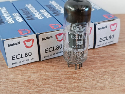 4 Pieces LOT Mullard ECL80 VACUUM TUBE NOS NIB Never used Blackburn Britain