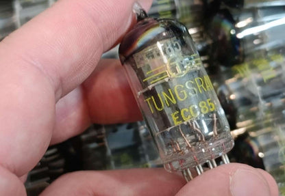 1pcs. ECC85 TUNGSRAM HUNGARY Audio Dual TRIODE TUBE 6AQ8 1959 year