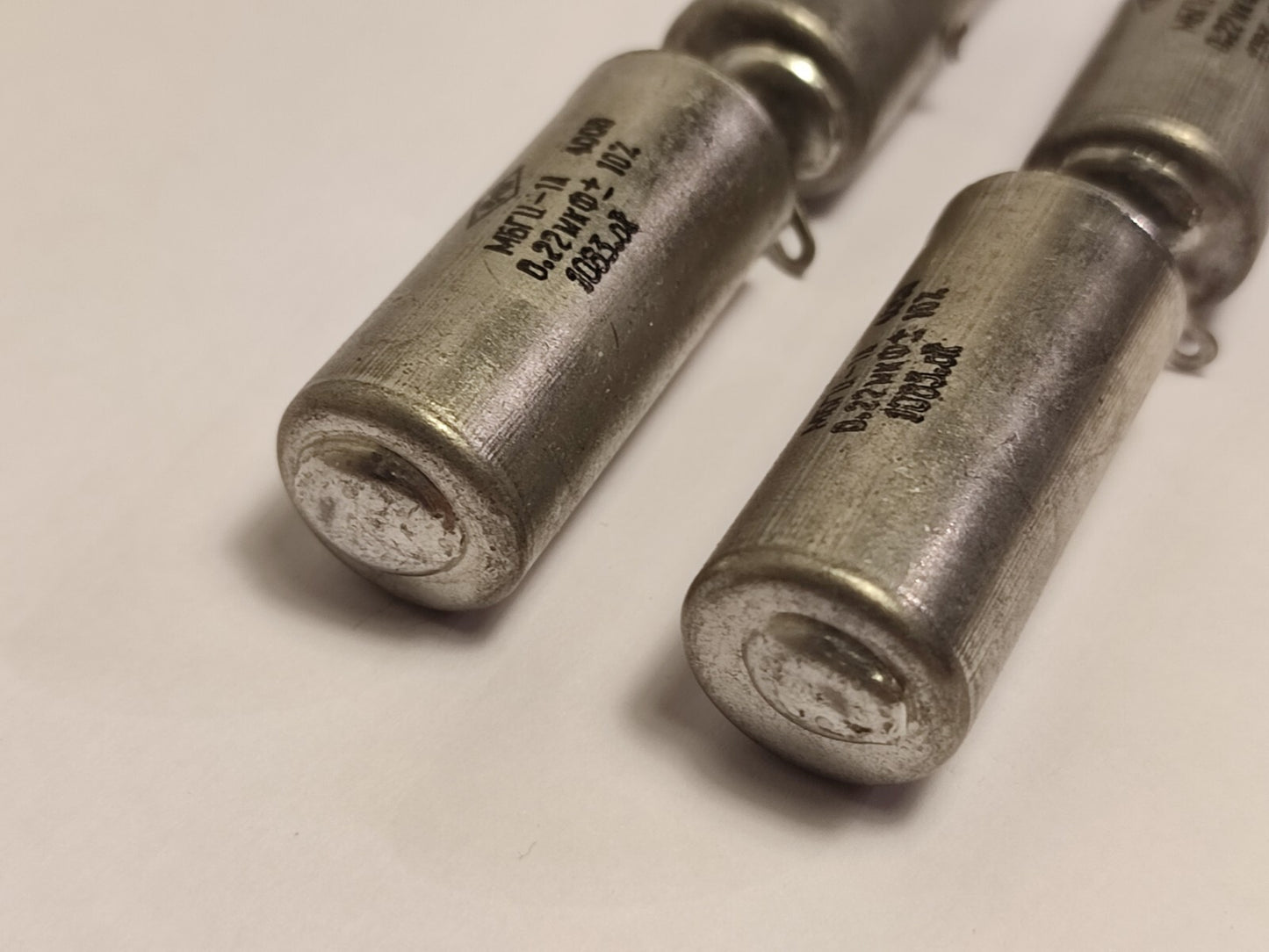 4X 0.22 uF 400 V MBGCH-1A Paper-In-OiL PIO AUDIO CAPACITORS, NOS