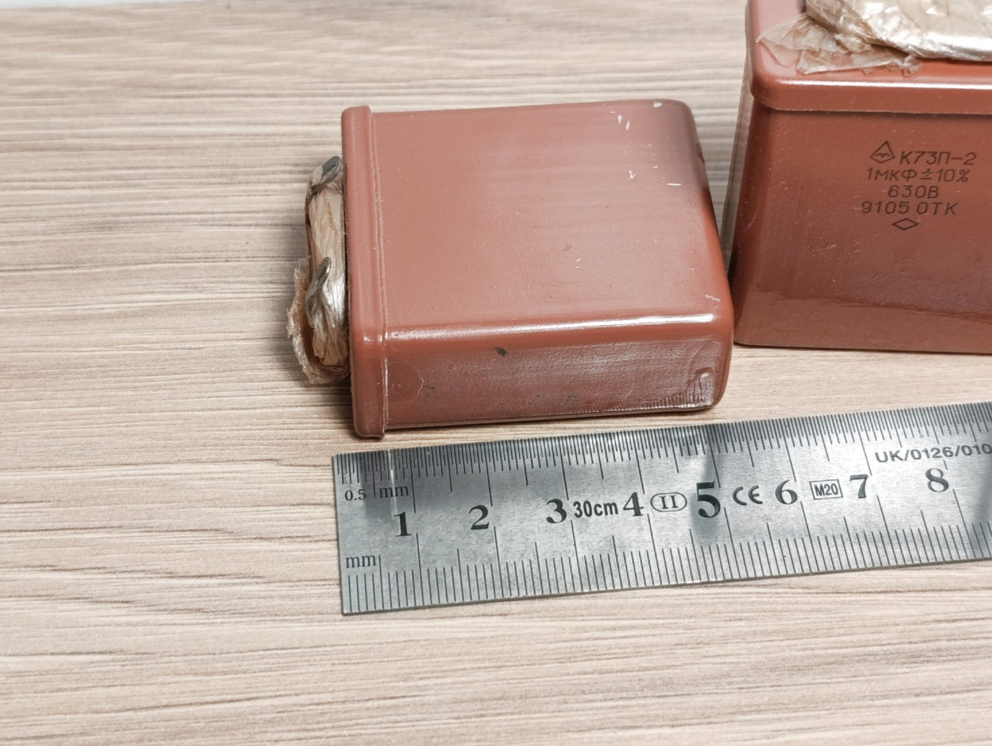2Pcs. AUDIO CAPACITOR K73P-2 630V 1uF 10 % NOS PETP USSR NOS