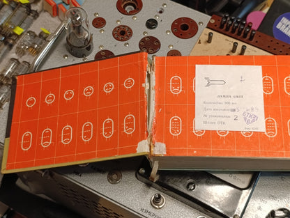Rare Book Strzhizh Vitezslav Catalog radio tubes USSR used good condition 1961 y