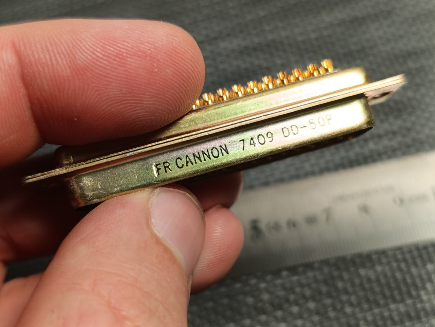 Cannon FR ITT DD-50P CONNECTOR 50 Pin USA made NEW d-sub