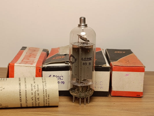 4 Pcs. 6D22S = EY500 Rectifier Diode Tube SVETLANA Soviet with Boxes