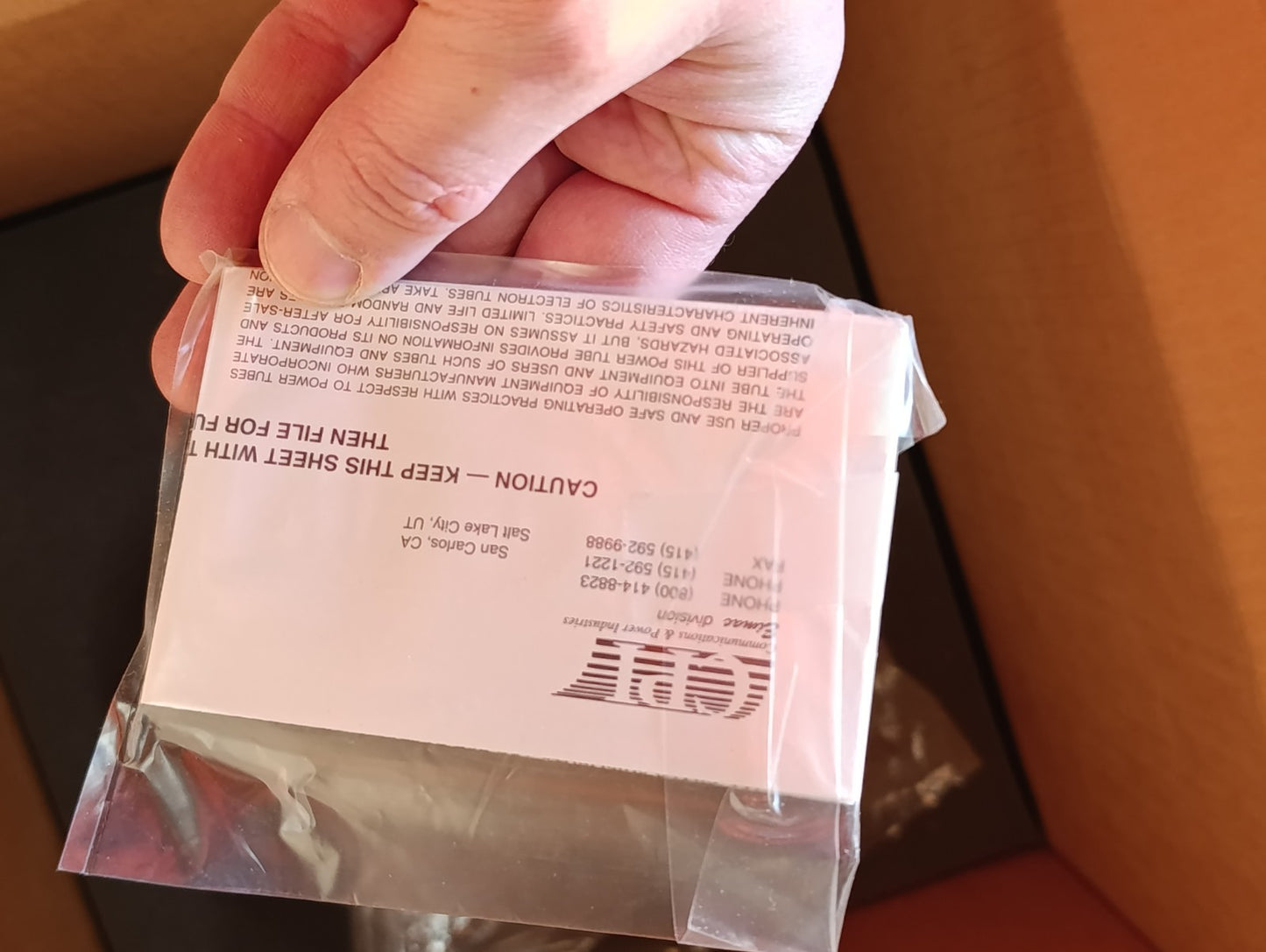 1pcs NOS NEW EIMAC 4CX15000A METAL-CERAMIC TETRODE Tube CPI 1998 year HAM