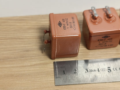 4Pcs. AUDIO CAPACITOR K73P-2 400V 1uF 10% NOS PETP USSR NOS