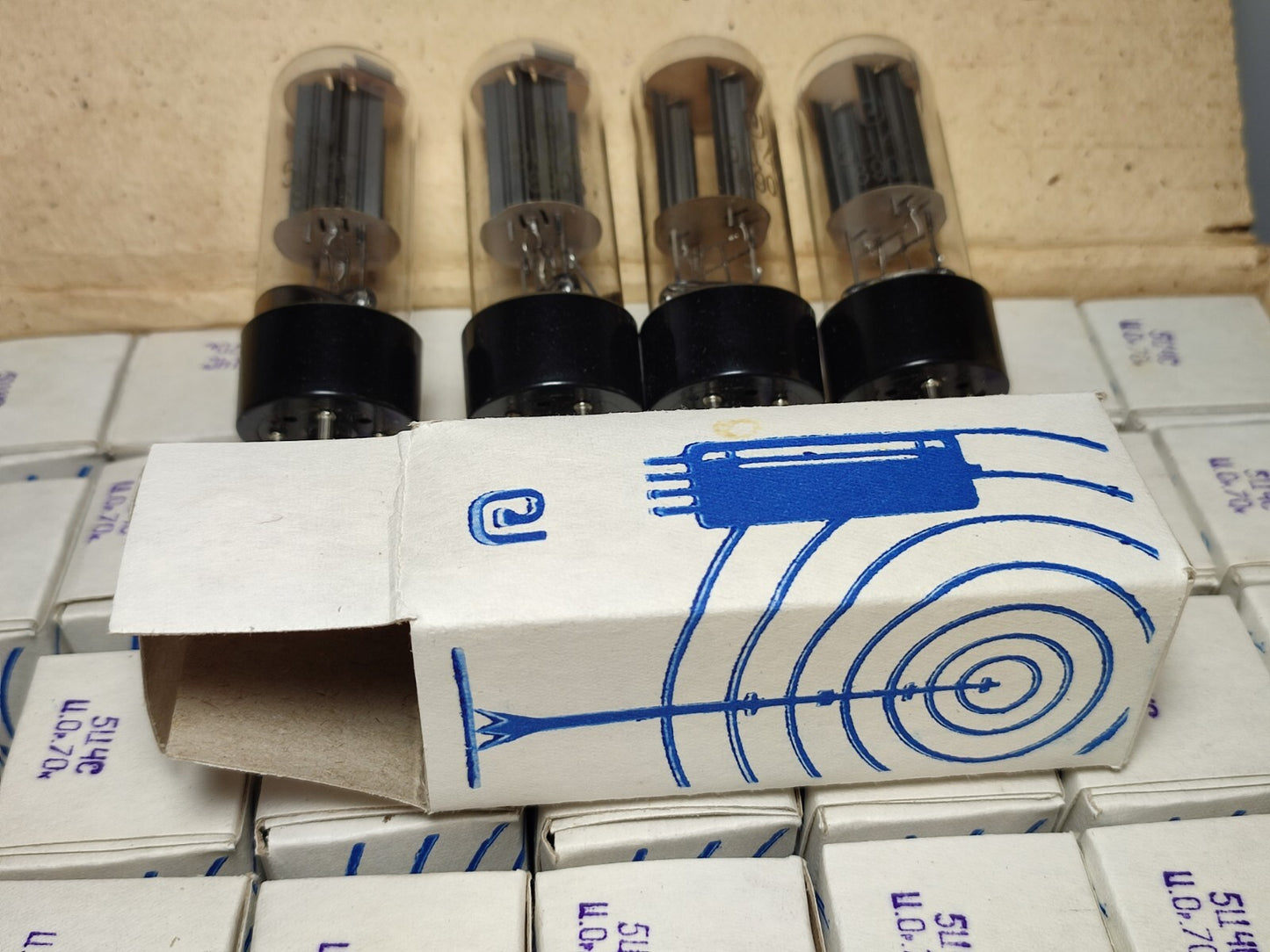 5C4S = 5Z4 / CV1863 / Russian tube NOS/NIB Foton kenotron 1985-89 ( 2 pieces.)