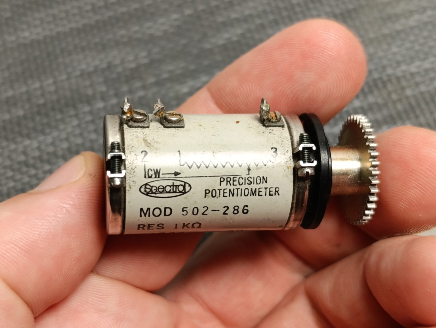 1PCS. SPECTROL 500-1268 1K OHM PRECISION POTENTIOMETER 381-1499-000