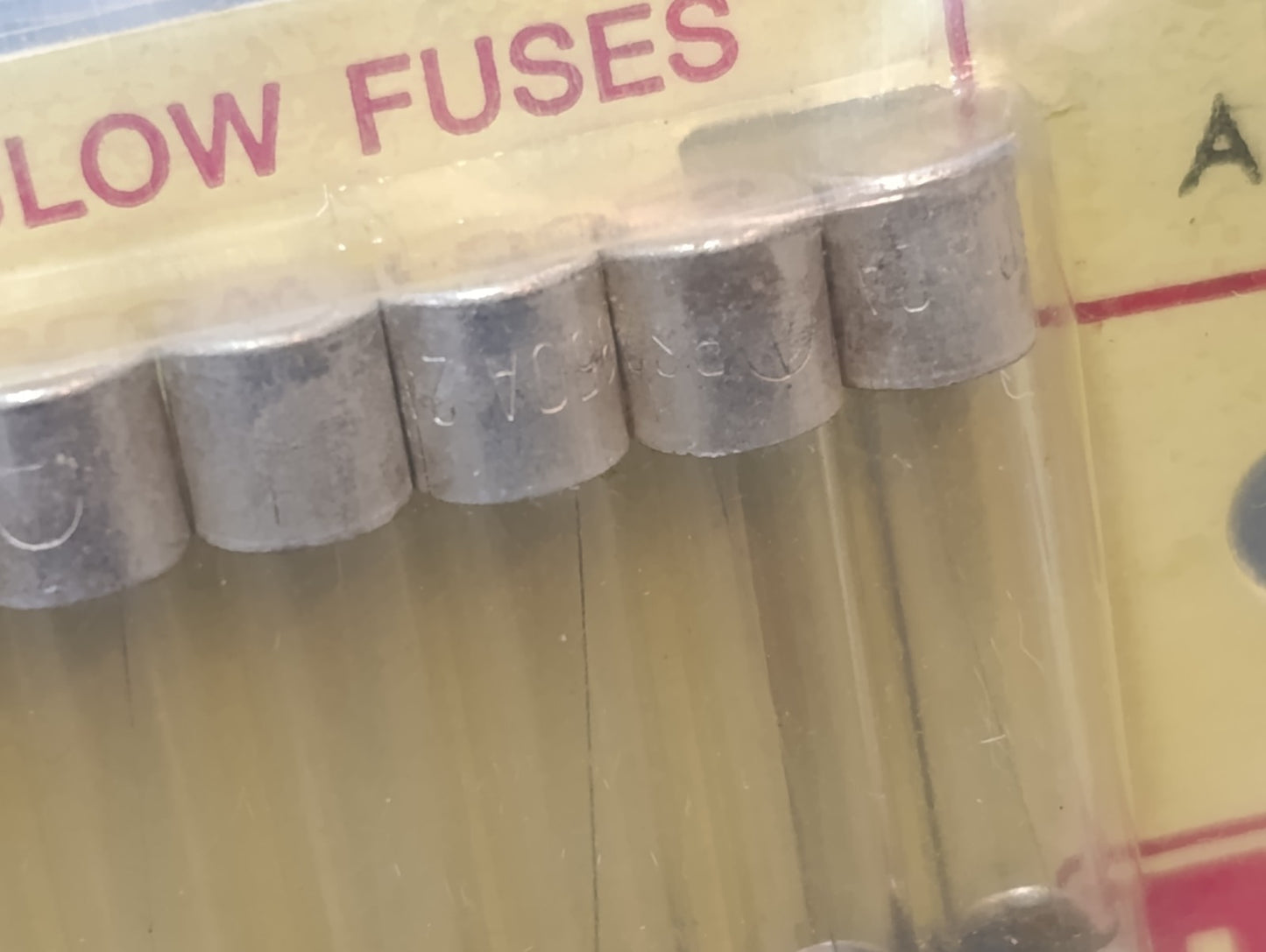 (10Pcs.) LOT 1/4 1.25 Quick Blow Fuses 2A 2Amp Silver plated UK made NOS Vintage