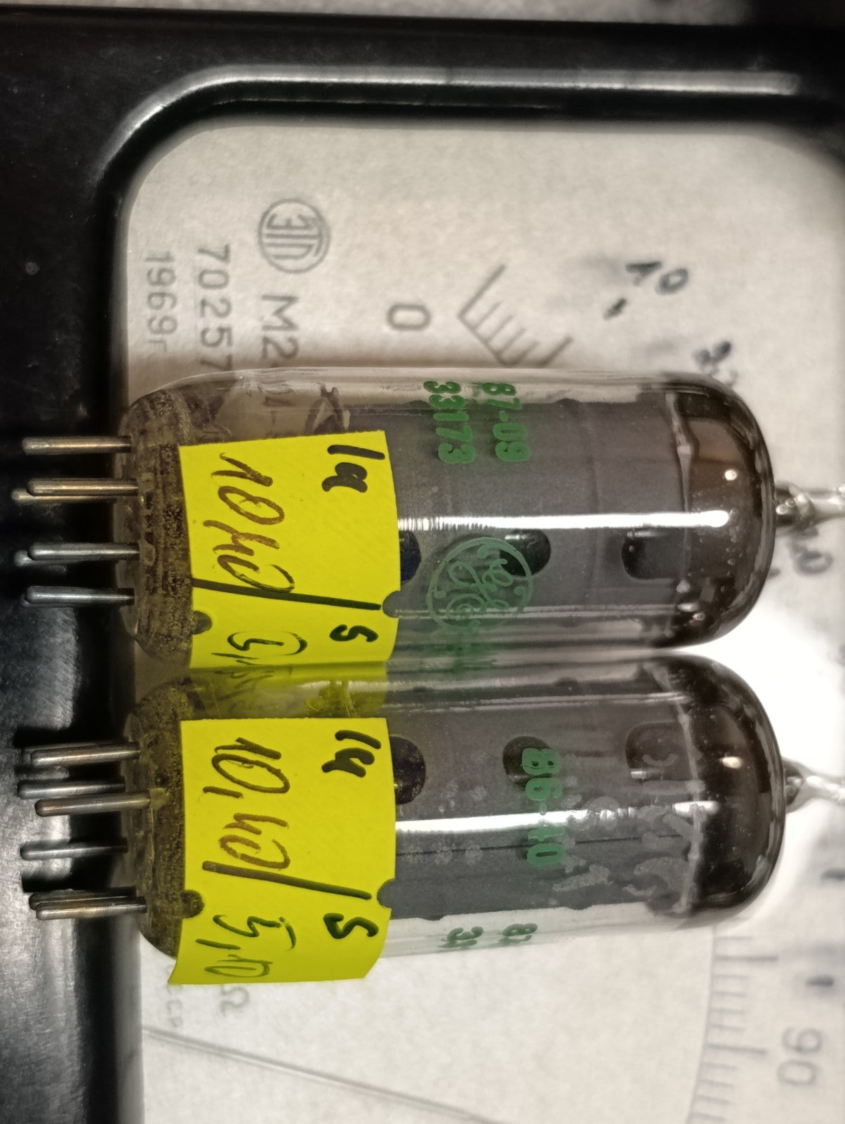 PAIR Matched NOS 6AU6WC GE ~  6AU6 EF94 Mic General Electric Co. USA made