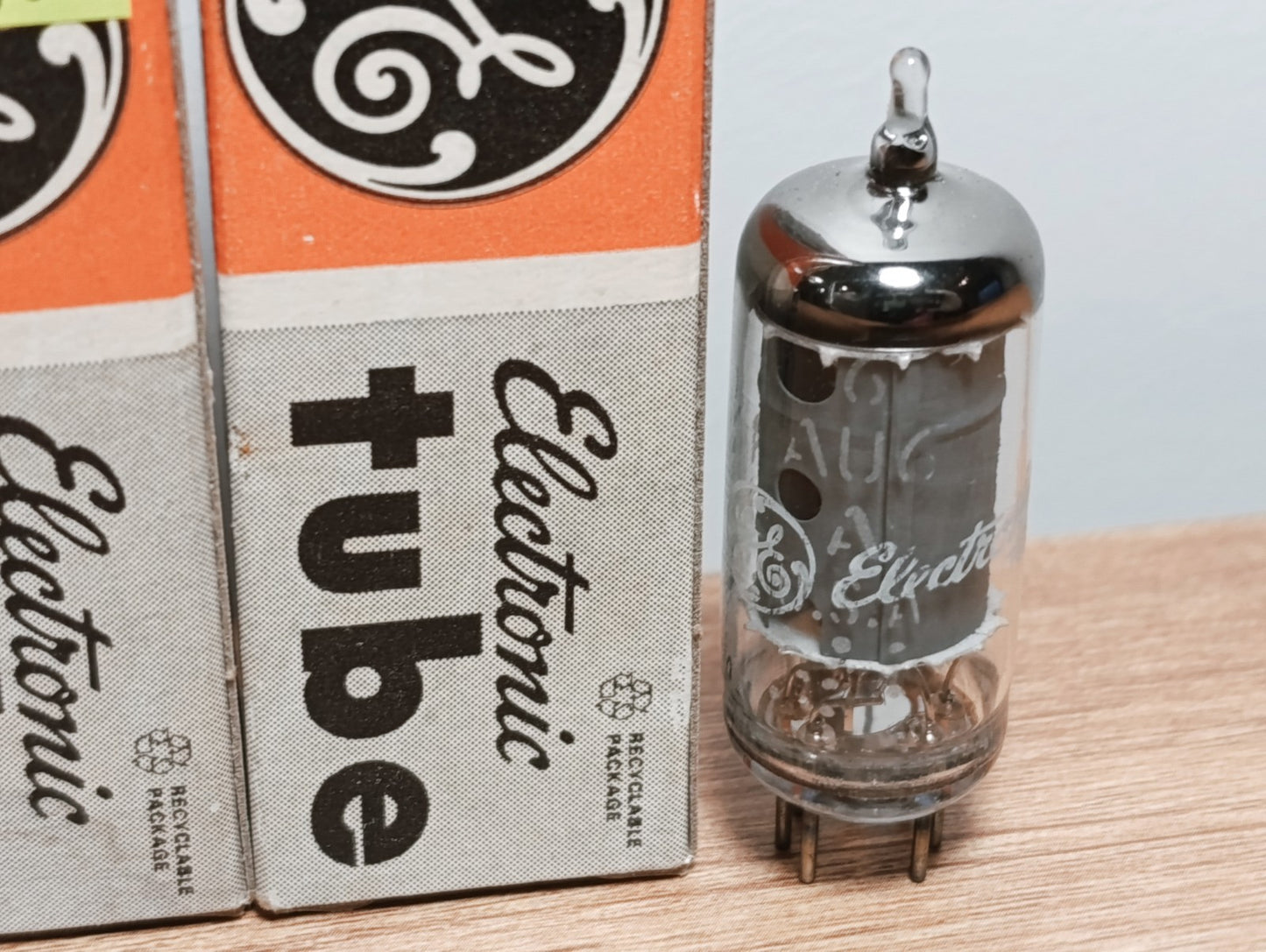 PAIR Matched NOS 6AU6 GE ~ EF94 Mic General Electric Co. USA made