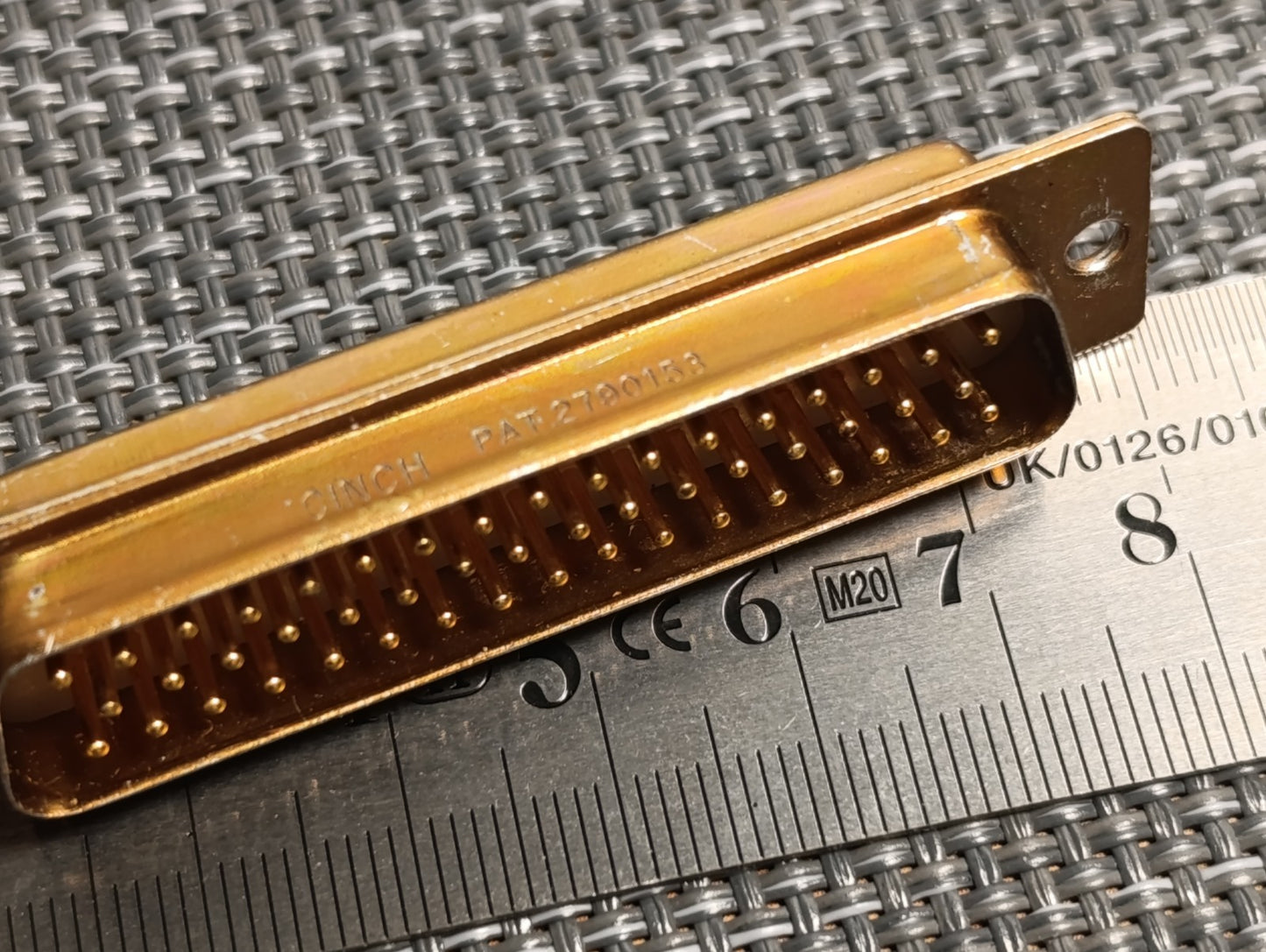 CINCH DD-50P CONNECTOR 50 Pin USA made USED d-sub