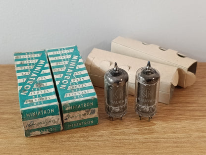2pscs. 6AU6WAH/6AU6 SFR NOS FRANCE Tube Röhre Lampe TSF Valvola Valve 진공관 真空管