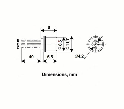 50pcs Germanium Transistor NPN MP37 / A/ B MIX 103NU70 Tone Bender Fuzz USSR