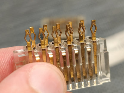 Studer Contact 11 golden Pin 12-212-001 MALE CONNECTOR Lot Of 2pcs. NEW/NOS