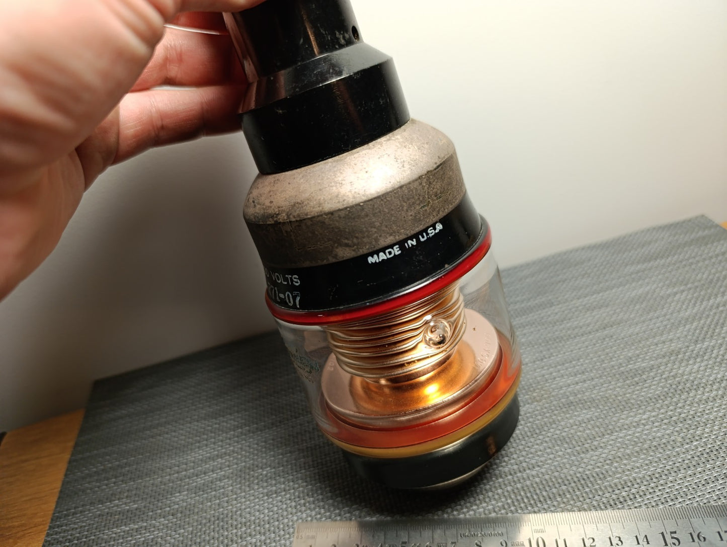 Used TT/Jennings Variable Glass Vacuum Capacitor UCSX-700 300-1000PF 7.5kV 60A