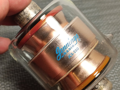 1pcs. 250 pf, 7.5 KV Peak, Jennings JCS-250 Fixed Vacuum Capacitor USED