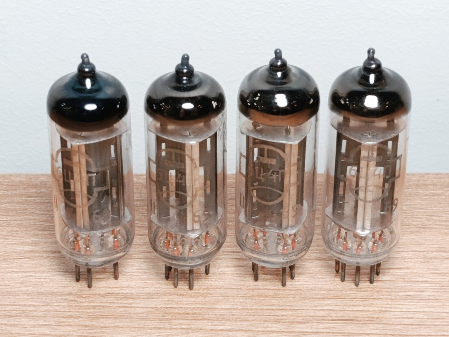 4pcs 6C4P = 6Z4, EZ90, 6Z31 Rectifier Tube Reflector Soviet YEAR 1969-70 NEW NOS