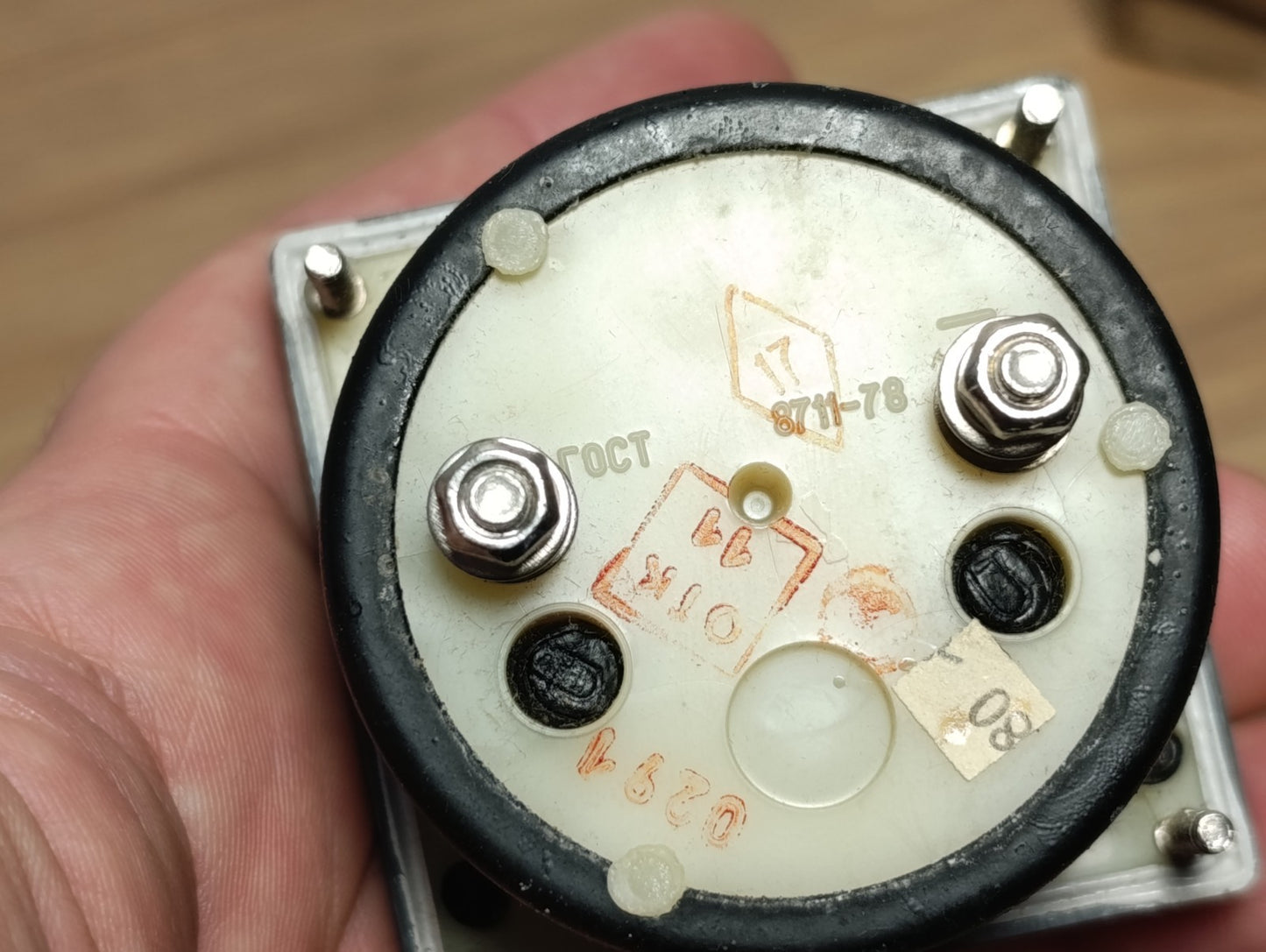 Mili Amper Meter 100-0-100 mA Analog Panel USSR Ammeter Vintage in box NOS
