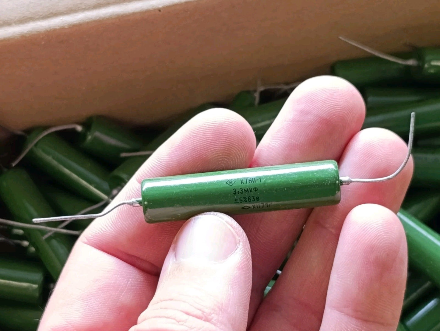 Lot of 10 pcs K76-1  3.3uf mkf  63V New 5% Lacquer film capacitors K76 audio