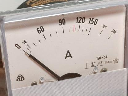 Ammeter ampere  FP 80/S 0-300A Vintage NOS NEW 1977 year