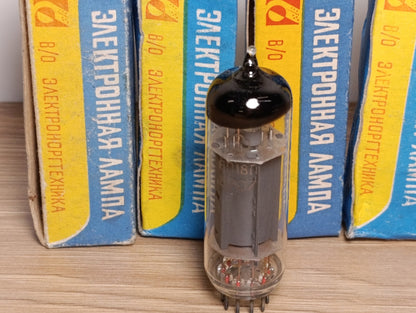 4pcs. 6P18P = EL82 6DY5 Output Pentode Tube REFLECTOR Soviet NEW in BOX 70-80's