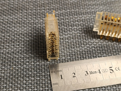 Studer Contact 11 golden Pin 12-212-001 MALE CONNECTOR Lot Of 2pcs. NEW/NOS