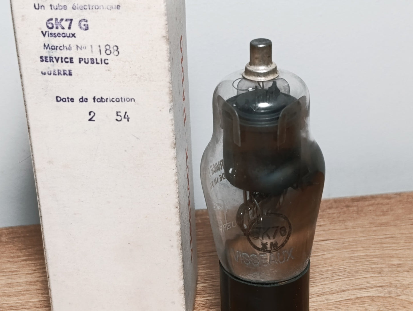 1Pcs. 6K7G / 6K7 G vintage valve tube (similar KTW63 CV1941 6K7 ) NOS NIB