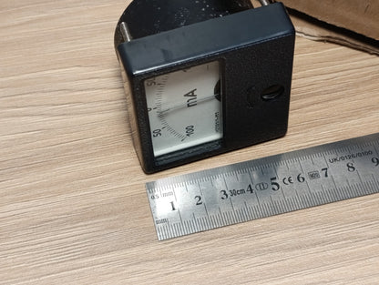 Mili Amper Meter 100-0-100 mA Analog Panel USSR Ammeter Vintage in box NOS