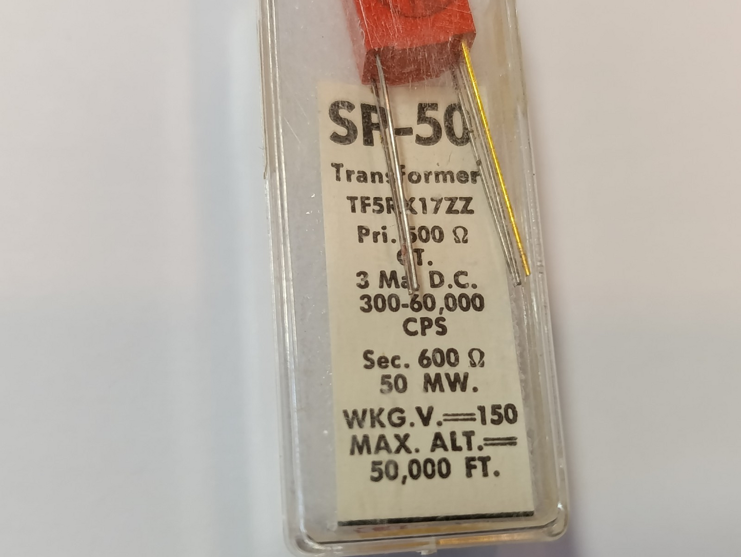 Triad Miniature Transformers SP-50 SP50 Output TF5RX17ZZ 500OHM PRIMARY NEW NOS