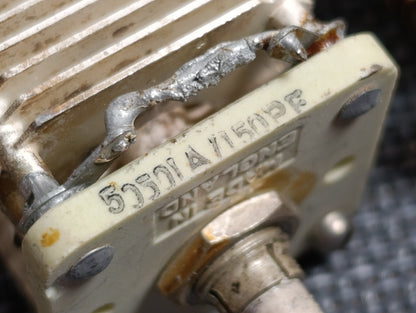 JB Made in England 50501a 150 pf ceramic silver plate variable capacitor  (Pull)