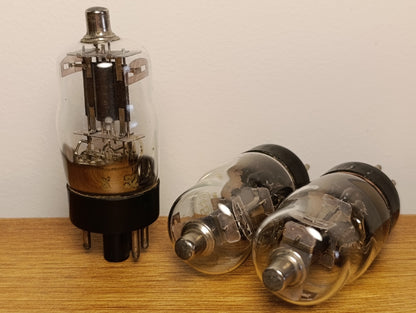 6F5M 3pcs USED 1950's TANTAL/REFLECTOR TRIODE VACUUM TUBE ~/6F5/
